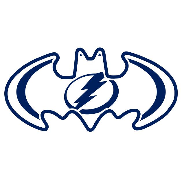 Tampa Bay Lightning Batman Logo fabric transfer